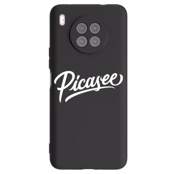 Picasee silikonový černý obal pro Huawei Nova 8i - Picasee - old logo - white