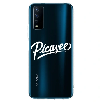 Picasee silikonový průhledný obal pro Vivo Y11s - Picasee - old logo - white