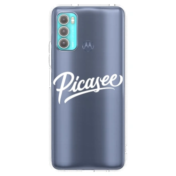 Picasee silikonový průhledný obal pro Motorola Moto G60 - Picasee - old logo - white