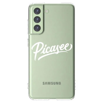 Picasee silikonový průhledný obal pro Samsung Galaxy S21 FE 5G - Picasee - old logo - white