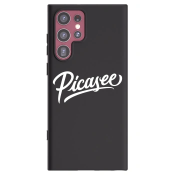 Picasee silikonový černý obal pro Samsung Galaxy S22 Ultra 5G - Picasee - old logo - white