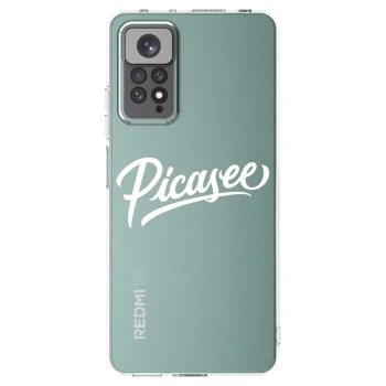 Picasee silikonový průhledný obal pro Xiaomi Redmi Note 11 - Picasee - old logo - white