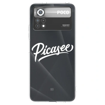 Picasee silikonový průhledný obal pro Xiaomi Poco X4 Pro 5G - Picasee - old logo - white