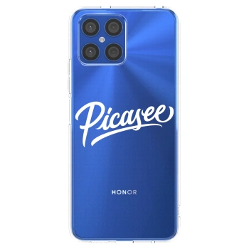 Picasee silikonový průhledný obal pro Honor X8 4G - Picasee - old logo - white