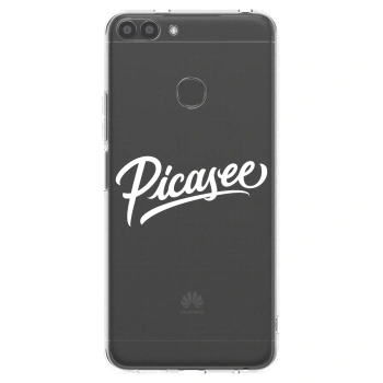 Picasee silikonový průhledný obal pro Huawei P Smart - Picasee - old logo - white