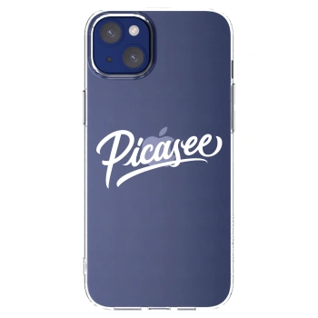 Picasee silikonový průhledný obal pro Apple iPhone 14 Plus - Picasee - old logo - white