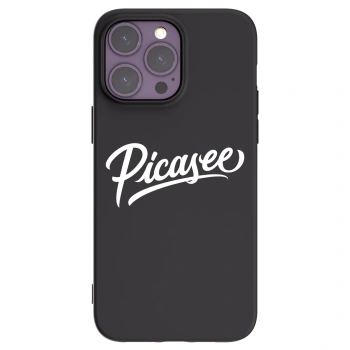 Picasee silikonový černý obal pro Apple iPhone 14 Pro Max - Picasee - old logo - white