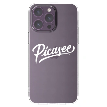 Picasee silikonový průhledný obal pro Apple iPhone 14 Pro Max - Picasee - old logo - white