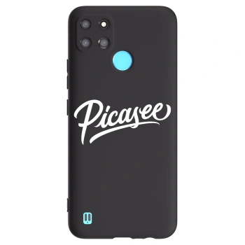 Picasee silikonový černý obal pro Realme C21Y - Picasee - old logo - white