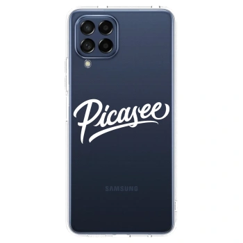 Picasee silikonový průhledný obal pro Samsung Galaxy M53 5G - Picasee - old logo - white