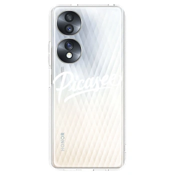 Picasee silikonový průhledný obal pro Honor 70 - Picasee - old logo - white