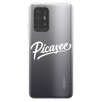 Picasee silikonový průhledný obal pro OPPO A94 5G - Picasee - old logo - white