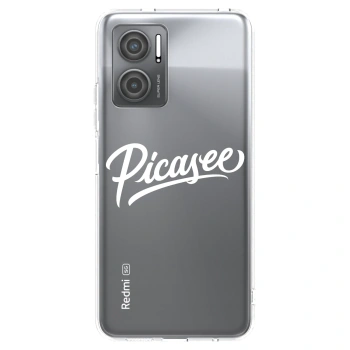 Picasee silikonový průhledný obal pro Xiaomi Redmi 10 5G - Picasee - old logo - white