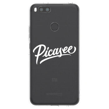Picasee silikonový průhledný obal pro Xiaomi Redmi A1 - Picasee - old logo - white