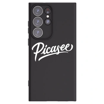 Picasee silikonový černý obal pro Samsung Galaxy S23 Ultra 5G - Picasee - old logo - white