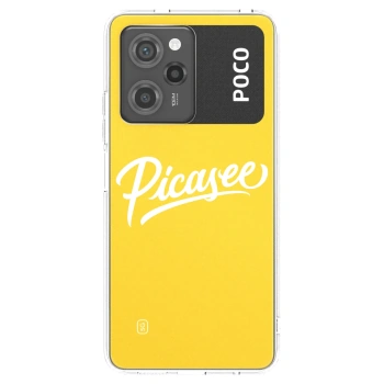 Picasee silikonový průhledný obal pro Xiaomi Poco X5 Pro - Picasee - old logo - white