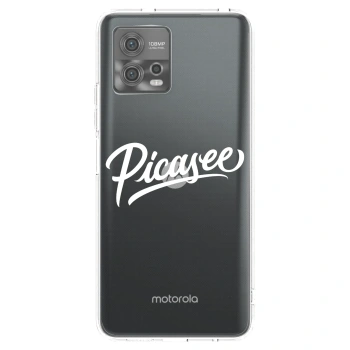 Picasee silikonový průhledný obal pro Motorola Moto G72 - Picasee - old logo - white