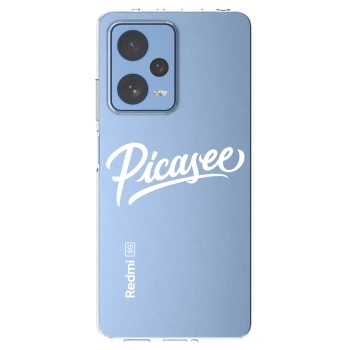 Picasee silikonový průhledný obal pro Xiaomi Redmi Note 12 Pro 5G - Picasee - old logo - white