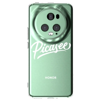 Picasee silikonový průhledný obal pro Honor Magic5 Pro - Picasee - old logo - white