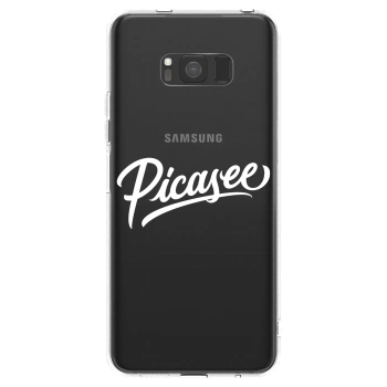 Picasee silikonový průhledný obal pro Samsung Galaxy S8 G950F - Picasee - old logo - white