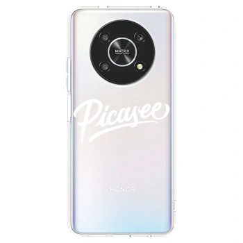 Picasee silikonový průhledný obal pro Honor Magic4 Lite 5G - Picasee - old logo - white
