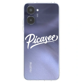 Picasee silikonový průhledný obal pro Realme 10 4G - Picasee - old logo - white