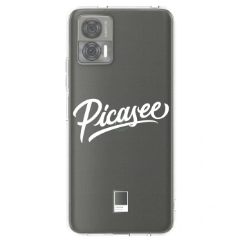 Picasee silikonový průhledný obal pro Motorola Edge 30 Neo - Picasee - old logo - white