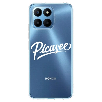 Picasee silikonový průhledný obal pro Honor 70 Lite - Picasee - old logo - white