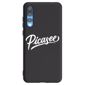 Picasee silikonový černý obal pro Huawei P20 Pro - Picasee - old logo - white