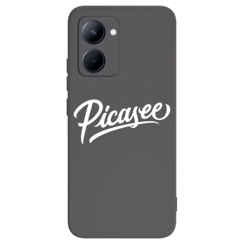 Picasee silikonový černý obal pro Realme C33 (2023) - Picasee - old logo - white