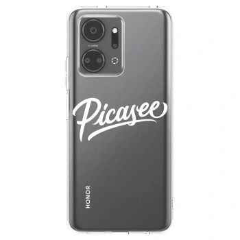 Picasee silikonový průhledný obal pro Honor X7a - Picasee - old logo - white
