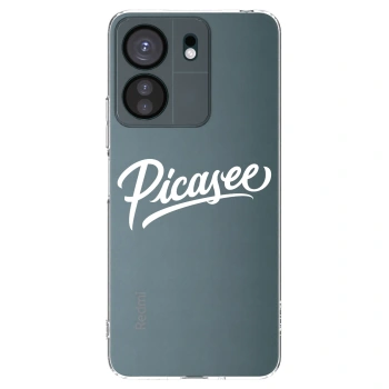 Picasee silikonový průhledný obal pro Xiaomi Redmi 13C 4G - Picasee - old logo - white