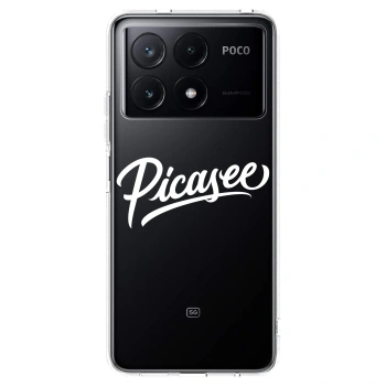 Picasee silikonový průhledný obal pro Xiaomi Poco X6 Pro - Picasee - old logo - white