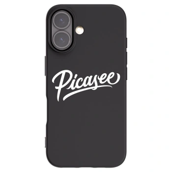 Picasee silikonový černý obal pro Apple iPhone 16 - Picasee - old logo - white