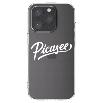 Picasee silikonový průhledný obal pro Apple iPhone 16 Pro - Picasee - old logo - white