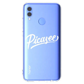 Picasee silikonový průhledný obal pro Huawei P Smart 2019 - Picasee - old logo - white