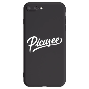 Picasee silikonový černý obal pro Apple iPhone 8 Plus - Picasee - old logo - white