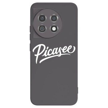 Picasee silikonový černý obal pro OnePlus 11 5G - Picasee - old logo - white