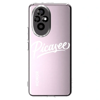 Picasee silikonový průhledný obal pro Honor 200 Pro 5G - Picasee - old logo - white