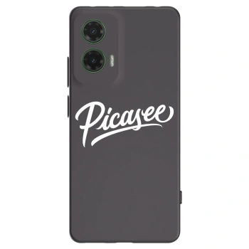 Picasee silikonový černý obal pro Motorola Moto G35 5G - Picasee - old logo - white