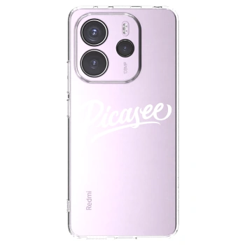 Picasee silikonový průhledný obal pro Xiaomi Redmi Note 14 4G - Picasee - old logo - white