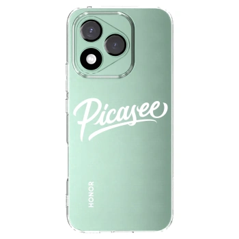 Picasee silikonový průhledný obal pro Honor 400 Lite 5G - Picasee - old logo - white