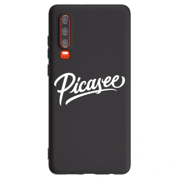 Picasee silikonový černý obal pro Huawei P30 - Picasee - old logo - white
