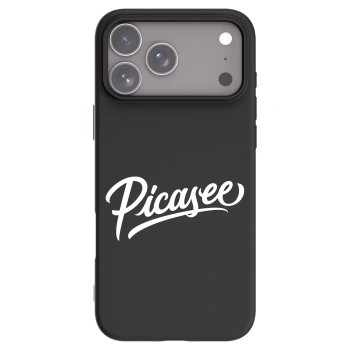 Picasee silikonový černý obal pro Apple iPhone 17 Pro Max - Picasee - old logo - white
