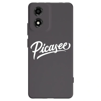 Picasee silikonový černý obal pro Motorola Moto E14 - Picasee - old logo - white