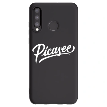 Picasee silikonový černý obal pro Huawei P30 Lite - Picasee - old logo - white