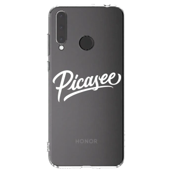 Picasee silikonový průhledný obal pro Honor 20 Lite - Picasee - old logo - white