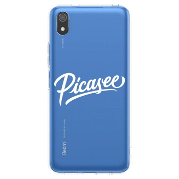 Picasee silikonový průhledný obal pro Xiaomi Redmi 7A - Picasee - old logo - white