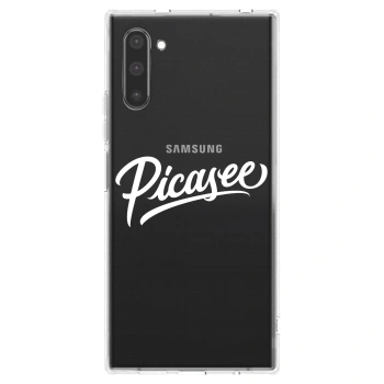 Picasee silikonový průhledný obal pro Samsung Galaxy Note 10 N970F - Picasee - old logo - white