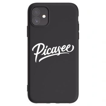 Picasee silikonový černý obal pro Apple iPhone 11 - Picasee - old logo - white